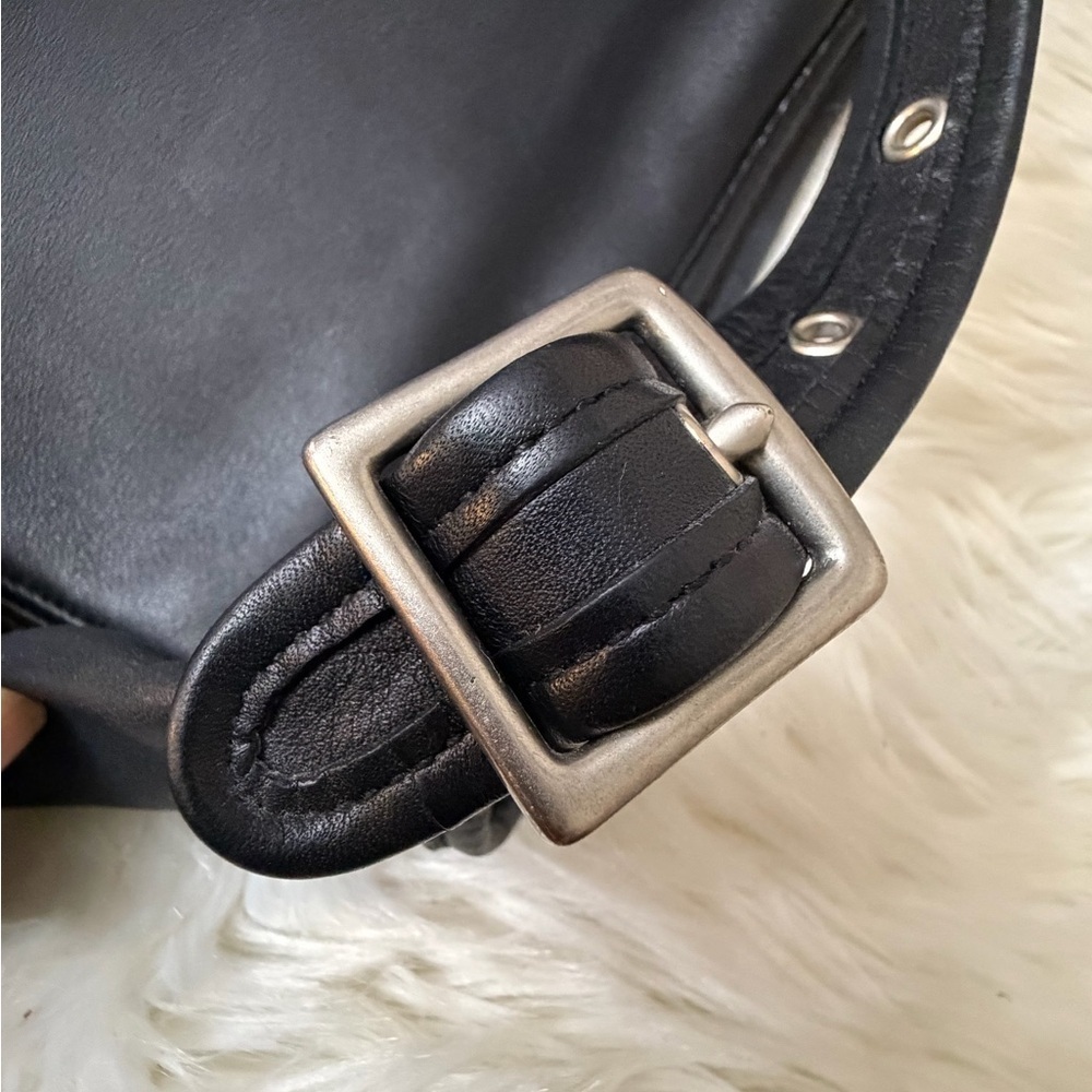 Vintage COACH (# 9060) "Legacy Slim Duffle Sac" Black Leather Shoulder bag - Picture 10 of 10